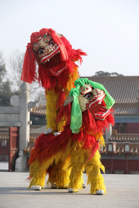 中国舞狮图片下载