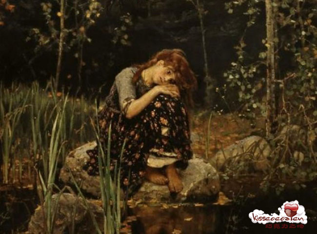 瓦斯涅佐夫（Vasnetsov）的画作Alyonushka